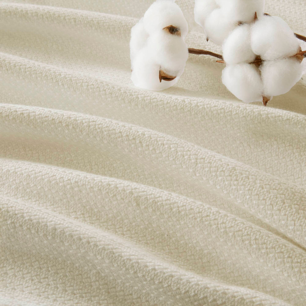 Liquid Cotton - Twin Blanket - Ivory