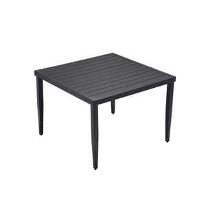 Outdoor Patio Dining Table With Tapered Feet & Umbrella Hole