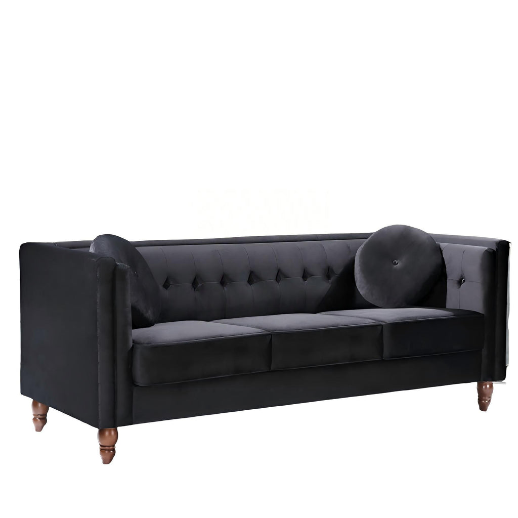 Chesterfield Sofa With Square Arms For Living Room