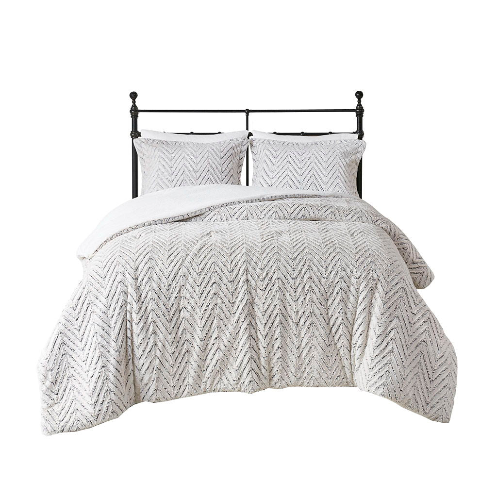 Adelyn - Twin Ultra Down Alternative Comforter Set - Ivory