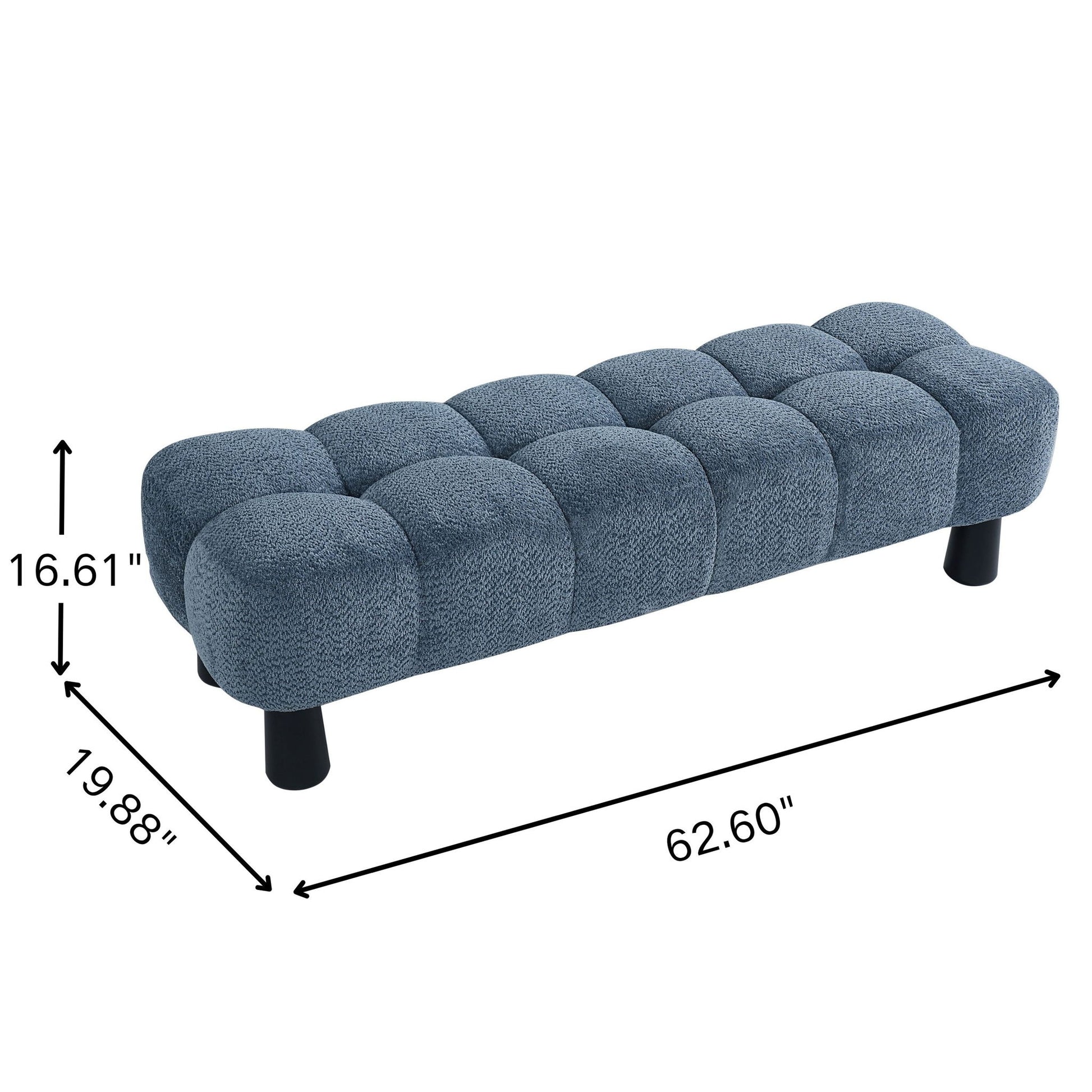 Luxury Upholstered Bench Ottoman