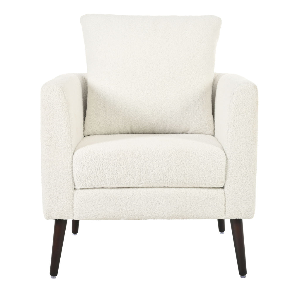 Modern Accent Upholstered Armchair With Pillow