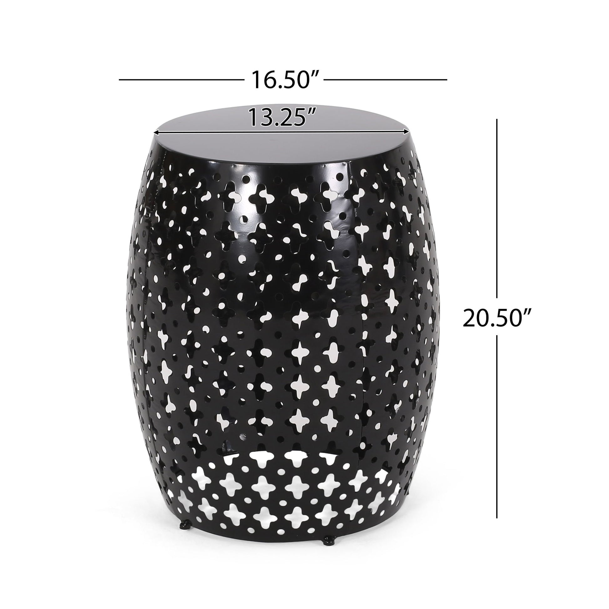 Modern Design, Metal End Table, Large