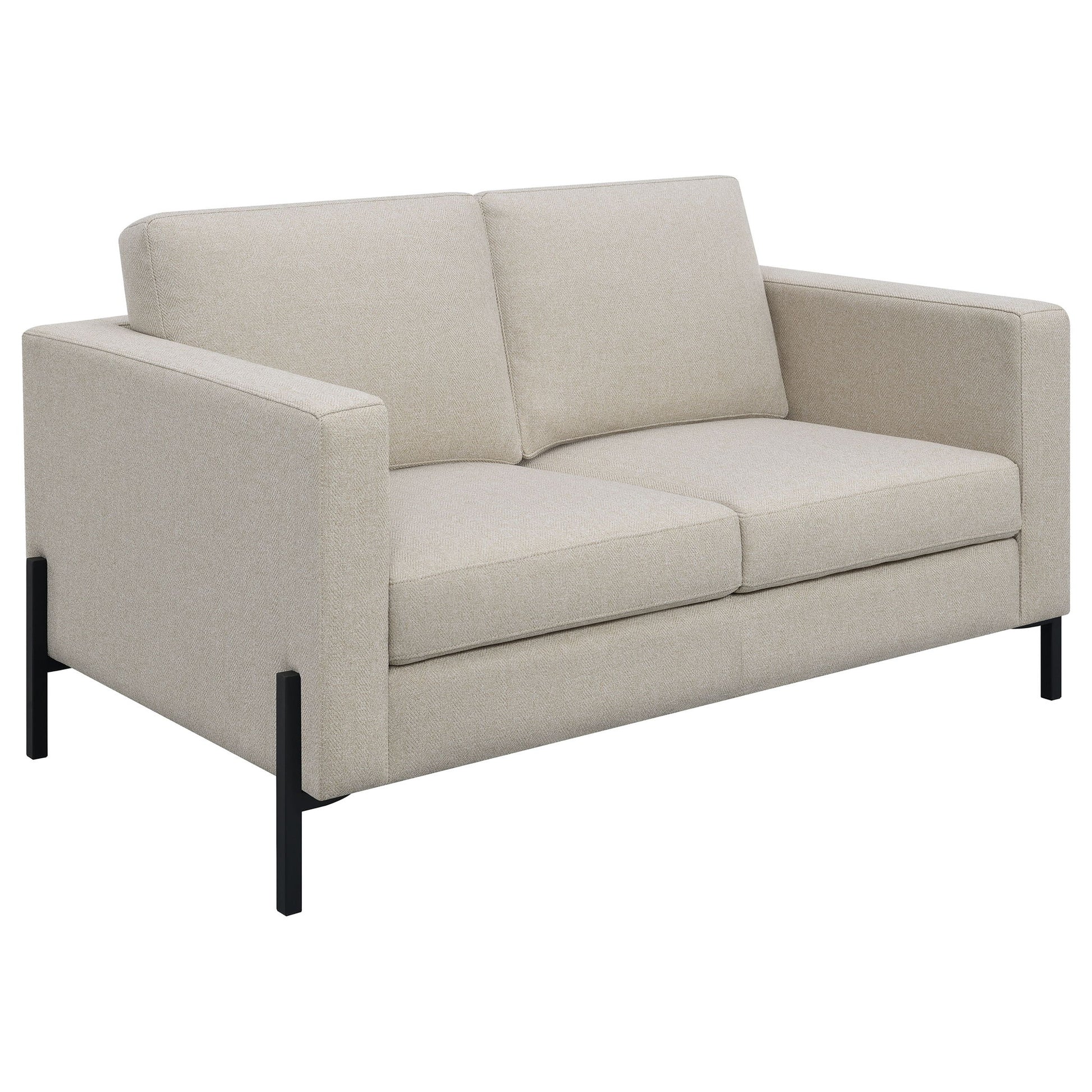 Dulcie - Loose Back Loveseat - Oatmeal
