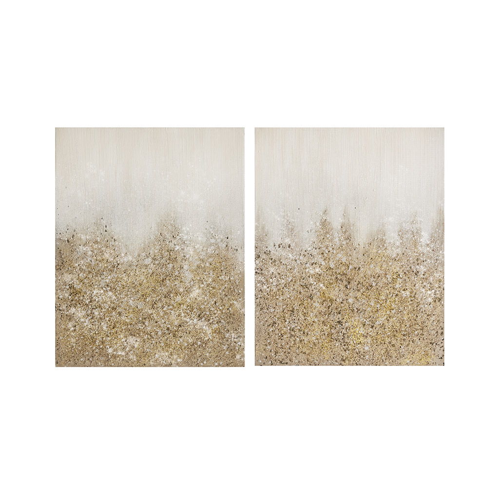Glimmer - Glitz Canvas (Set of 2) - Gold