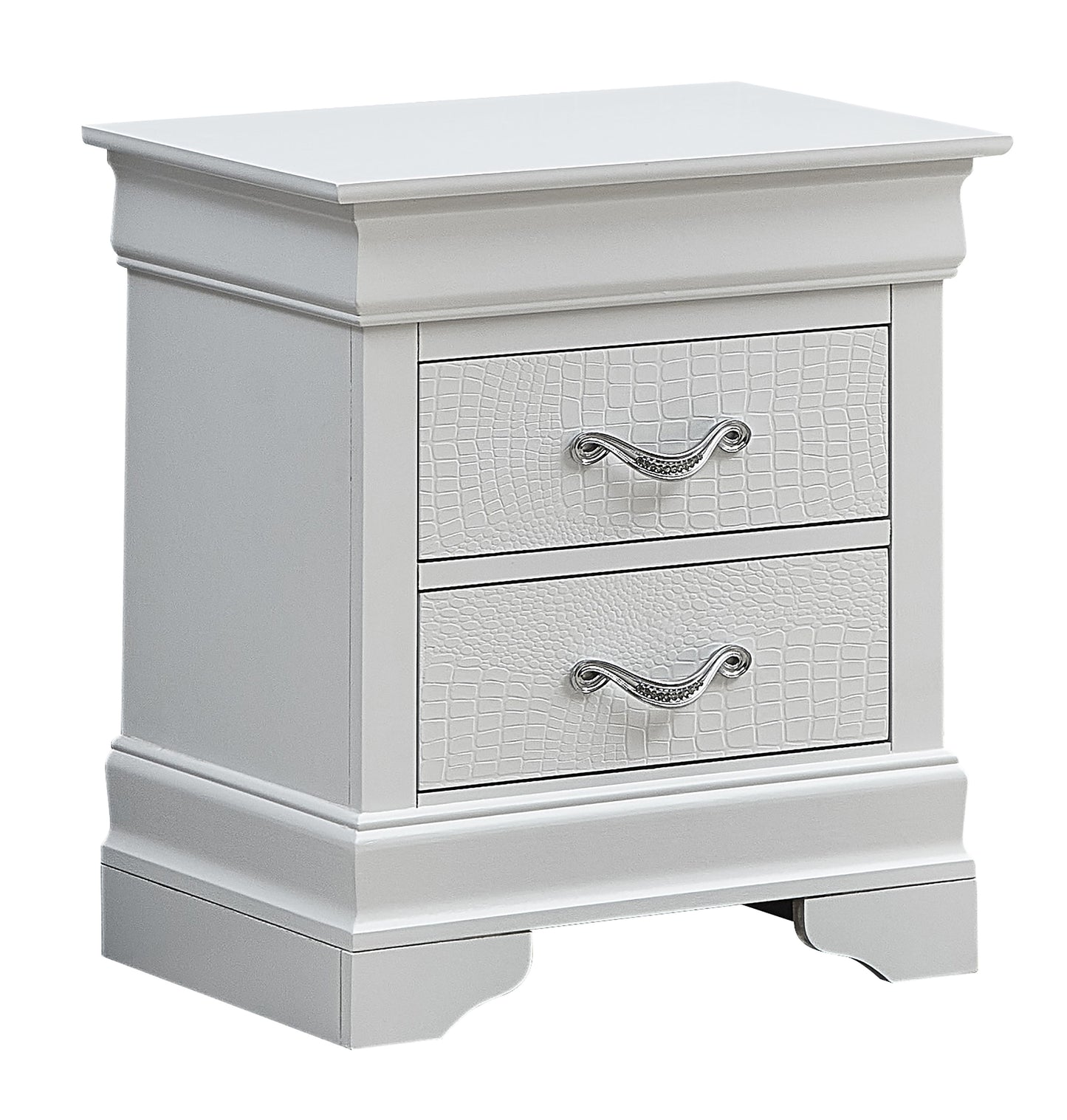 Lorana - G6590-N Nightstand - Silver Champagne