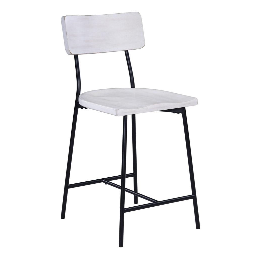 Badin - Counter Stool - White Washed