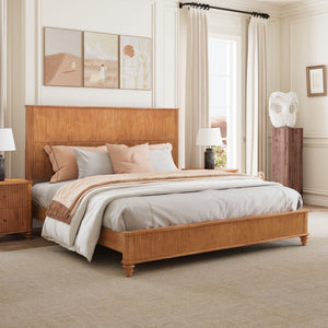 Platform Bed Frame With Tall Headboard