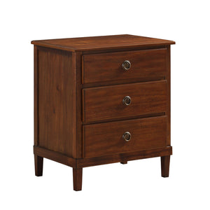 Chamberlin - 3 Drawer Nightstand - Brown