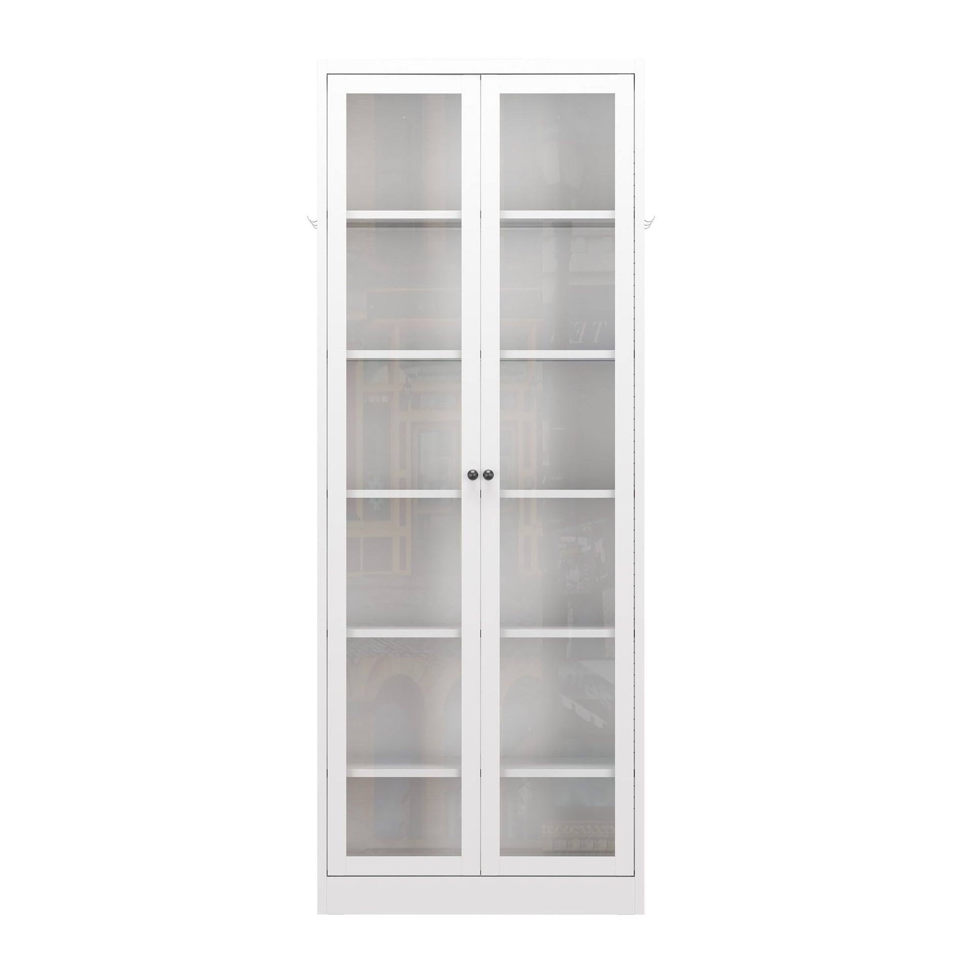 Kitchen Pantry Cabinet With 5 Adjustable Shelves, Freestanding Storage For Kitchen - White