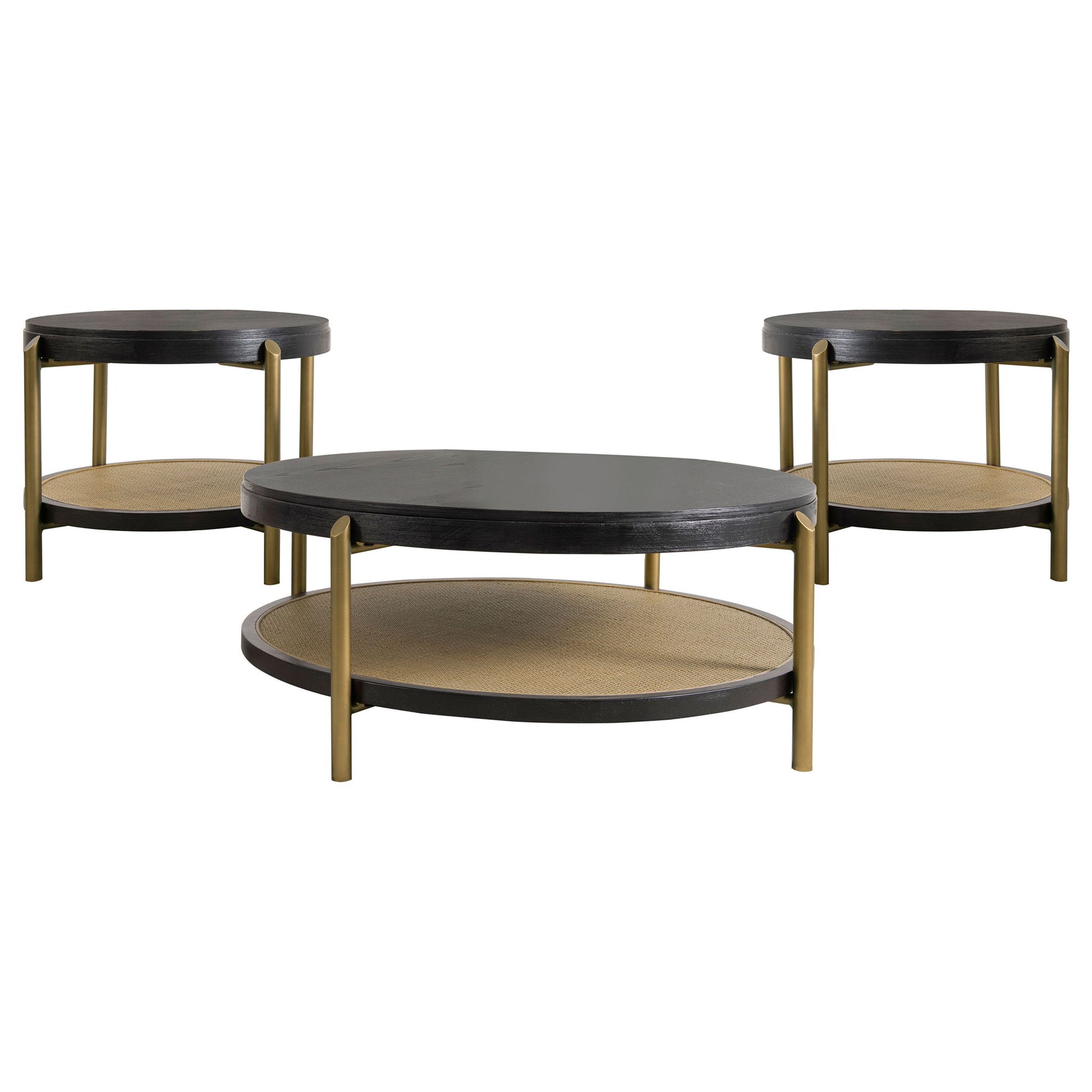 Benson - Round Coffee And End Table Set