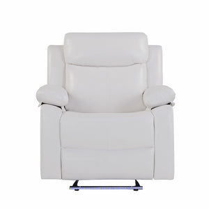 Blanche - Glider Recliner With LED, Pillow Top Arms