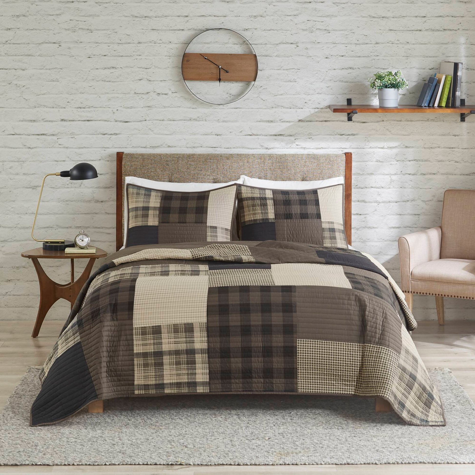 Winter Hills - Oversized Quilt Set - Tan