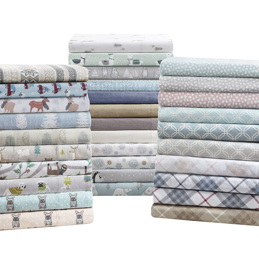 Cozy Flannel - Queen Sheet Set - Ivory Solid