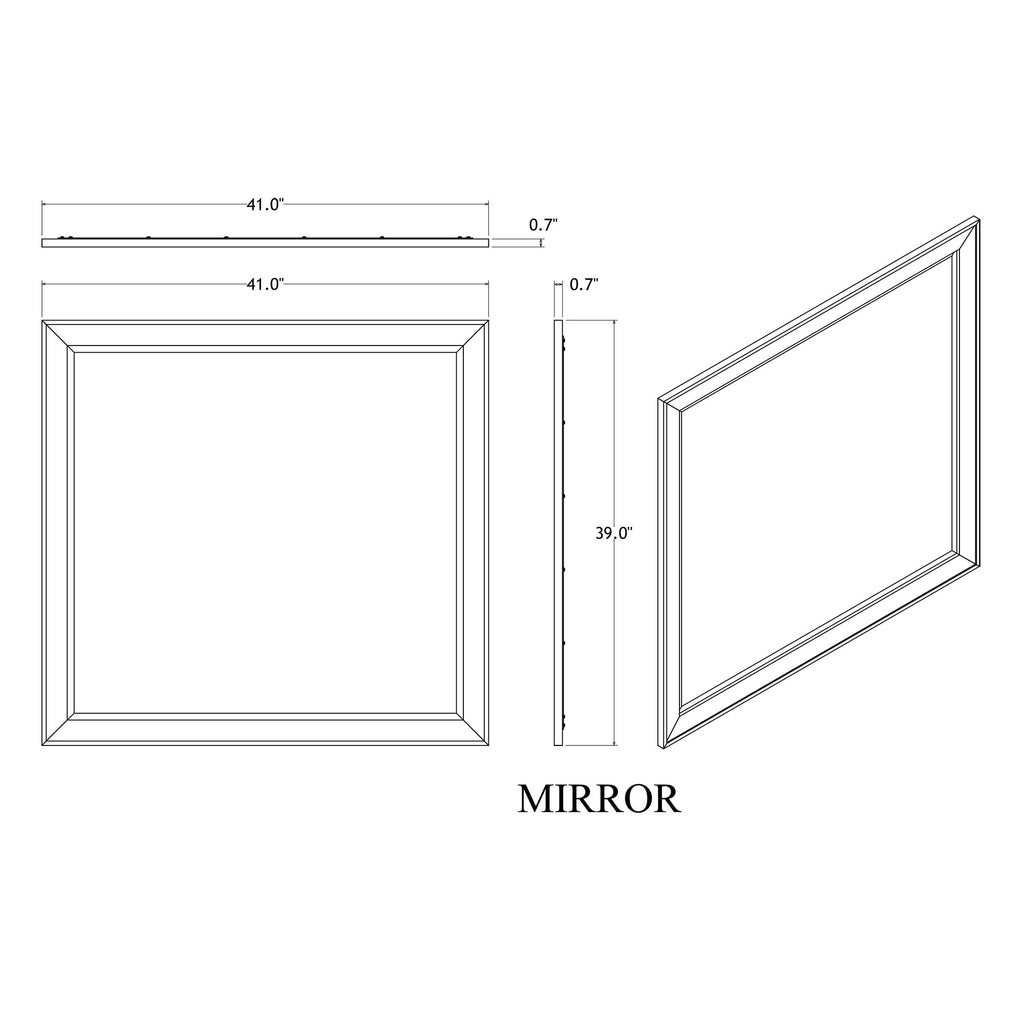 Melissa - Mirror Large Scale Mirror, Fits Matching Dresser