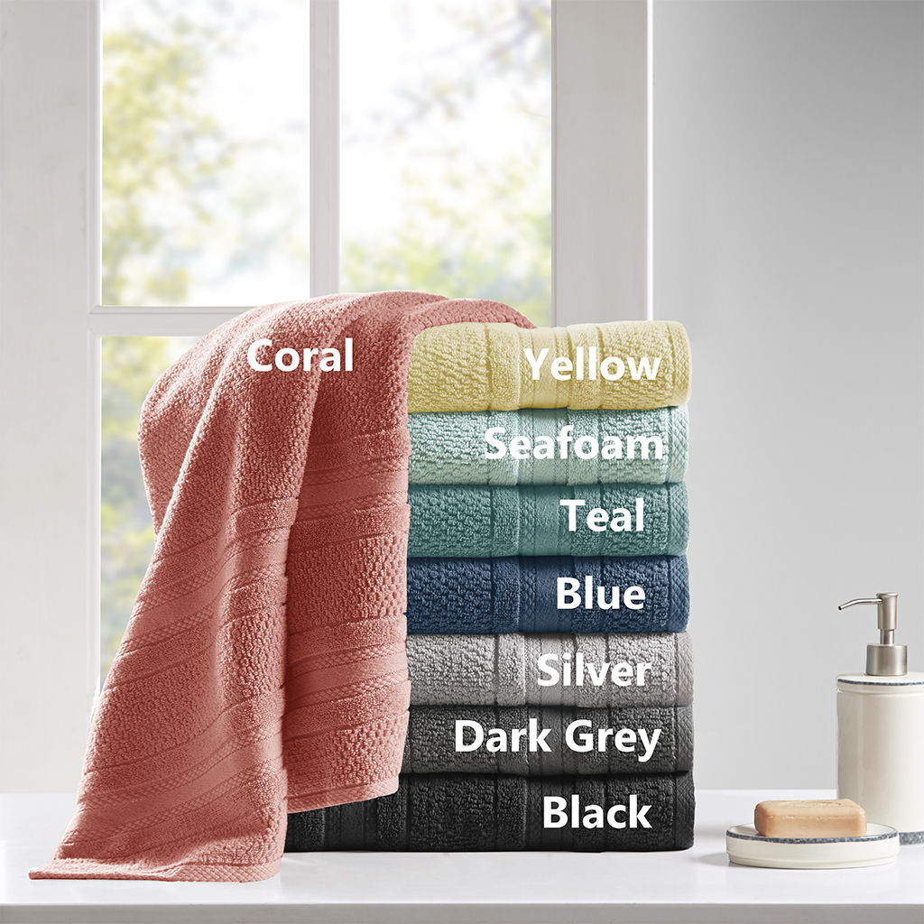 Adrien - 6 Piece Towel Set - Dark Gray
