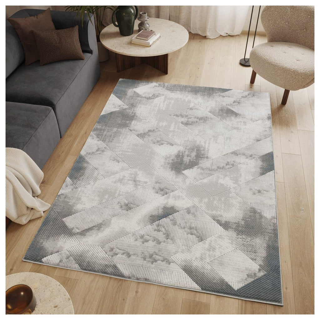 Geometrix - Contemporary Rug With 3D Effect
