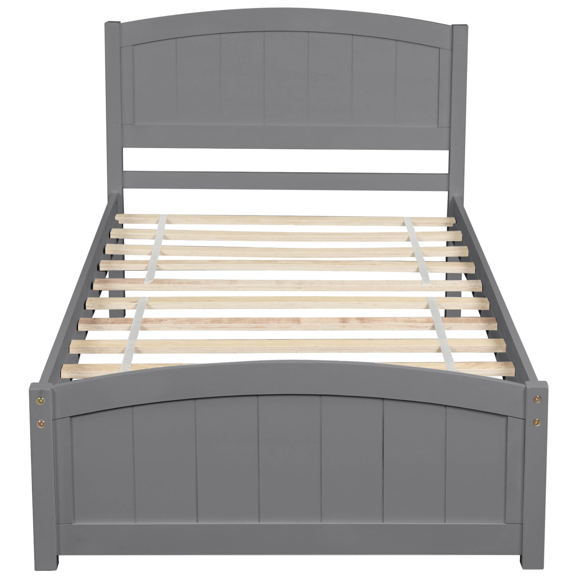 Platform Bed & Headboard, Footboard And Wood Slat Support