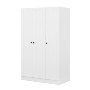 3 Door Shutter Wardrobe With Shelves