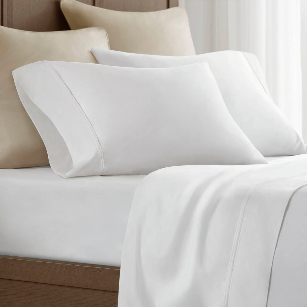 Standard Sateen Pillowcase Set - White