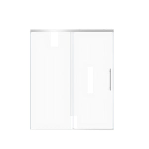 Frameless Single Sliding Shower Door With Handle