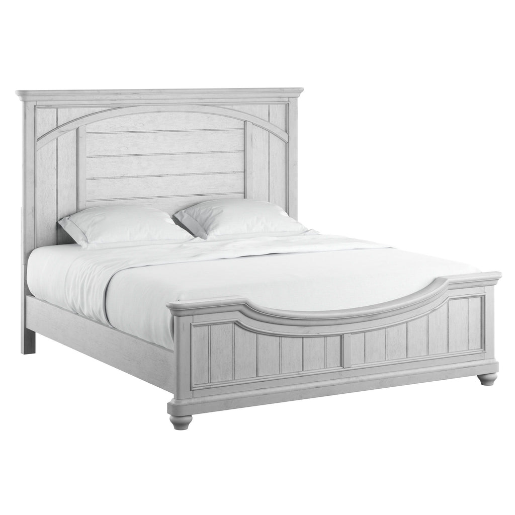 Queen Panel Bed - Gray - Wood