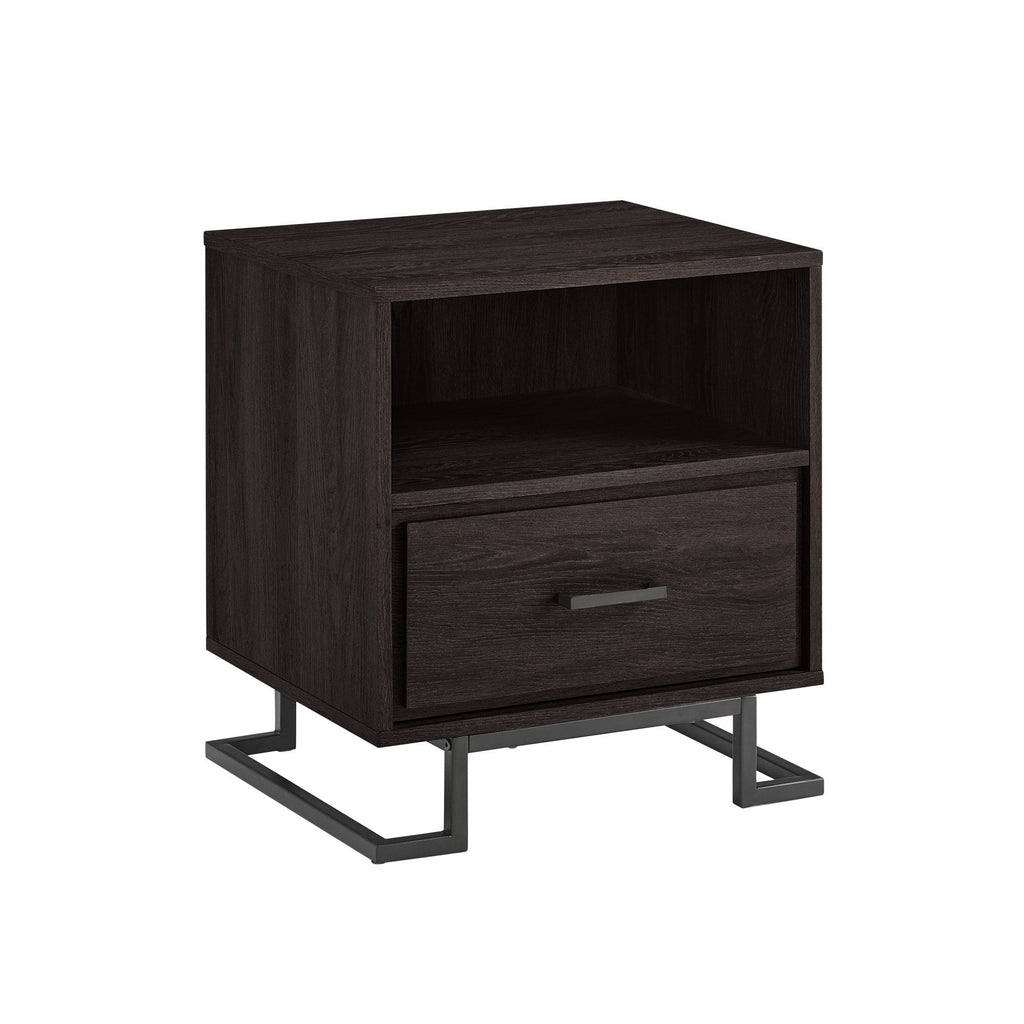 1 Drawer Nightstand - Charcoal