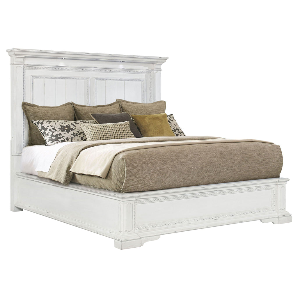 LED Light Panel Bed With Traditional Design