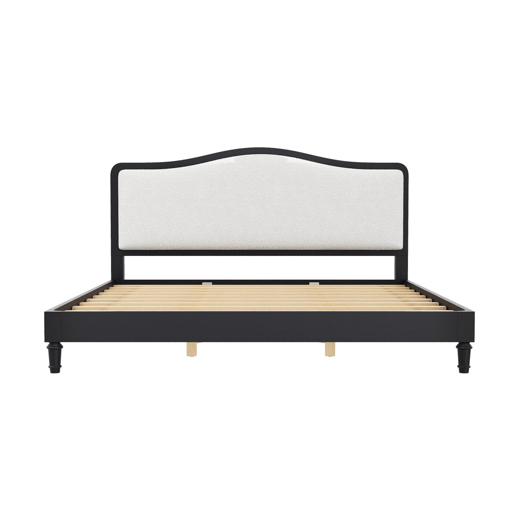 Platform Bed With Upholstered Headboard
