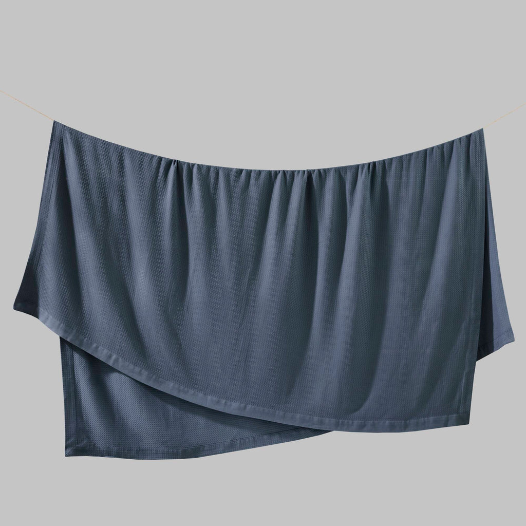 Egyptian Cotton - Twin Blanket - Blue