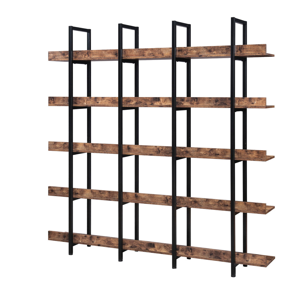 Vintage Industrial 5 Tier Bookcase