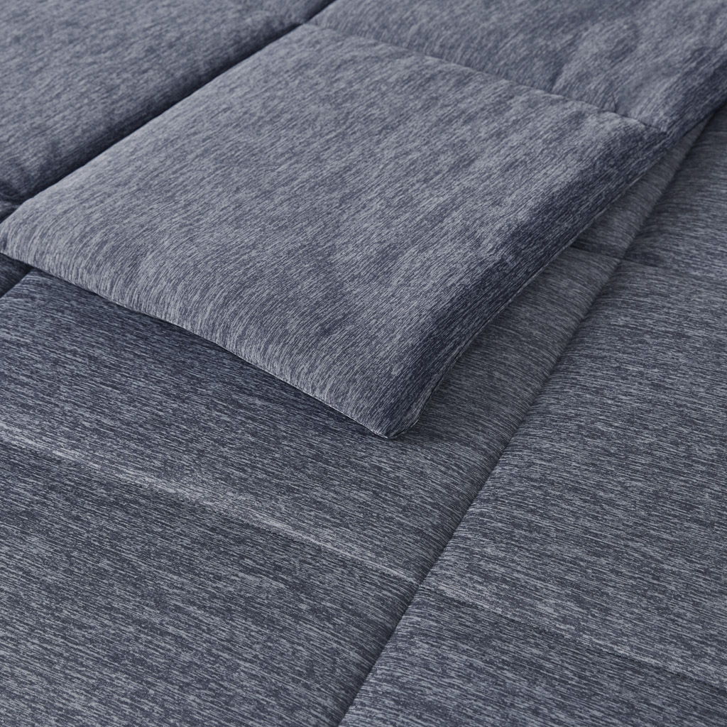 Comfort Cool Jersey Knit - Oversized Down Alternative King Comforter - Navy