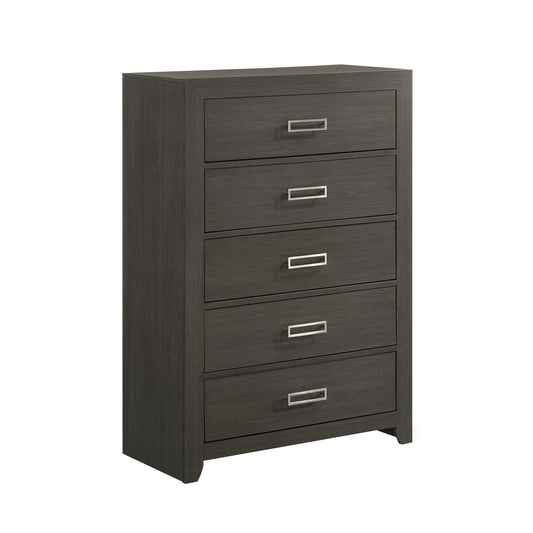 Sasha - 5 - Drawer Chest - Gray