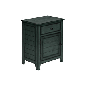 Accent Table With Storage Drawer - Blue