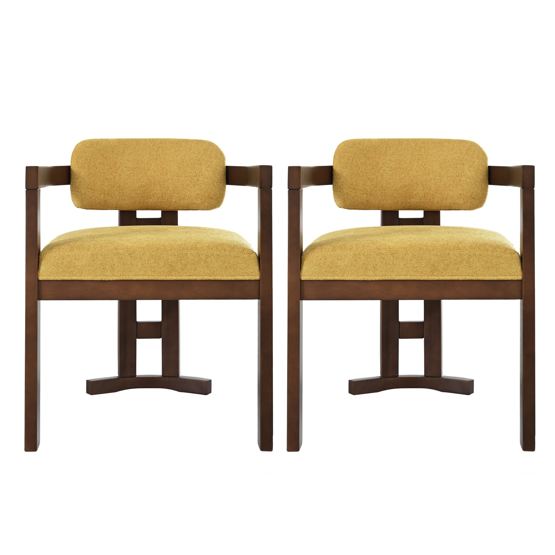 Stylish Indoor Upholstered Wood Dining Chair (Set of 2)