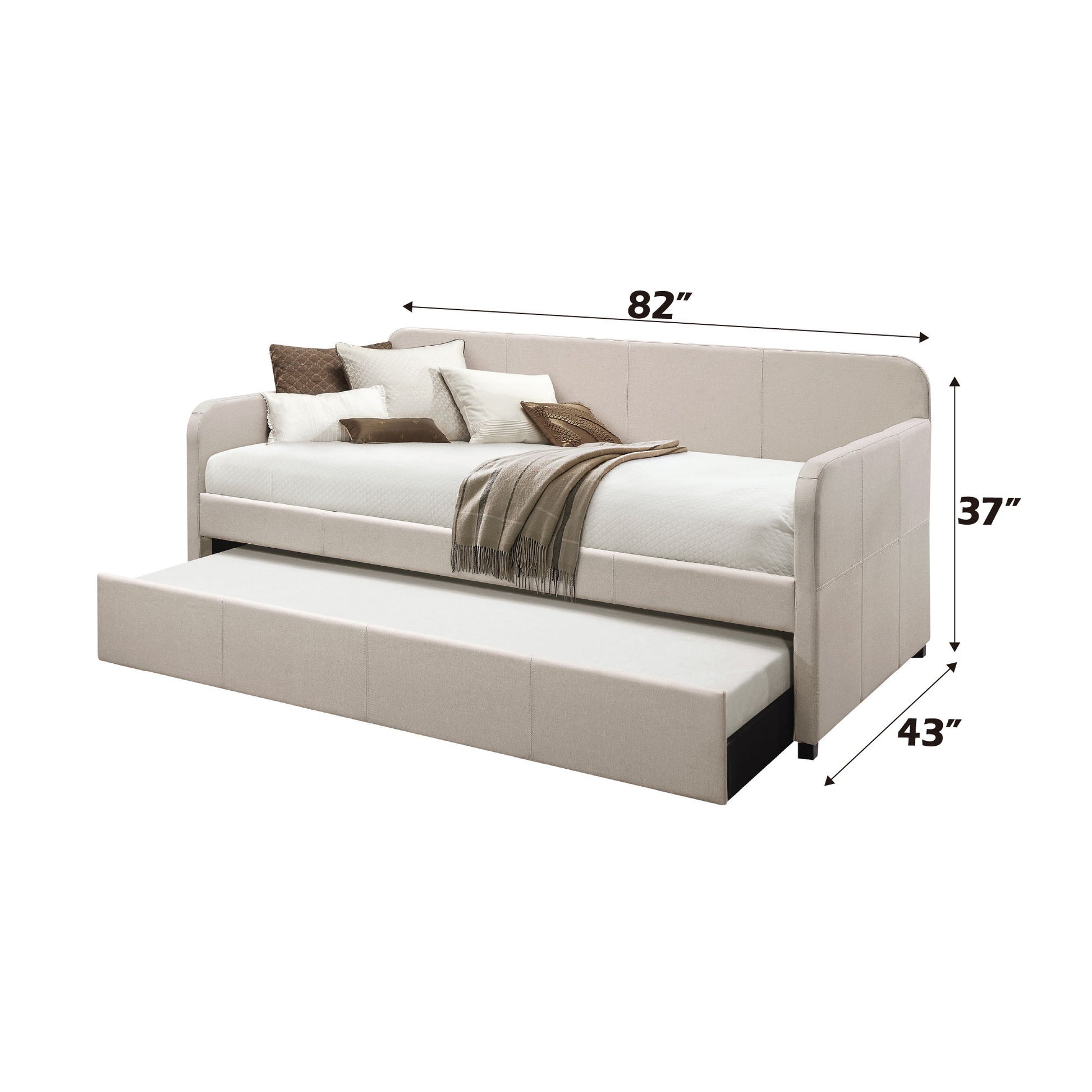 Jagger - Twin Daybed With Trundle - Fog
