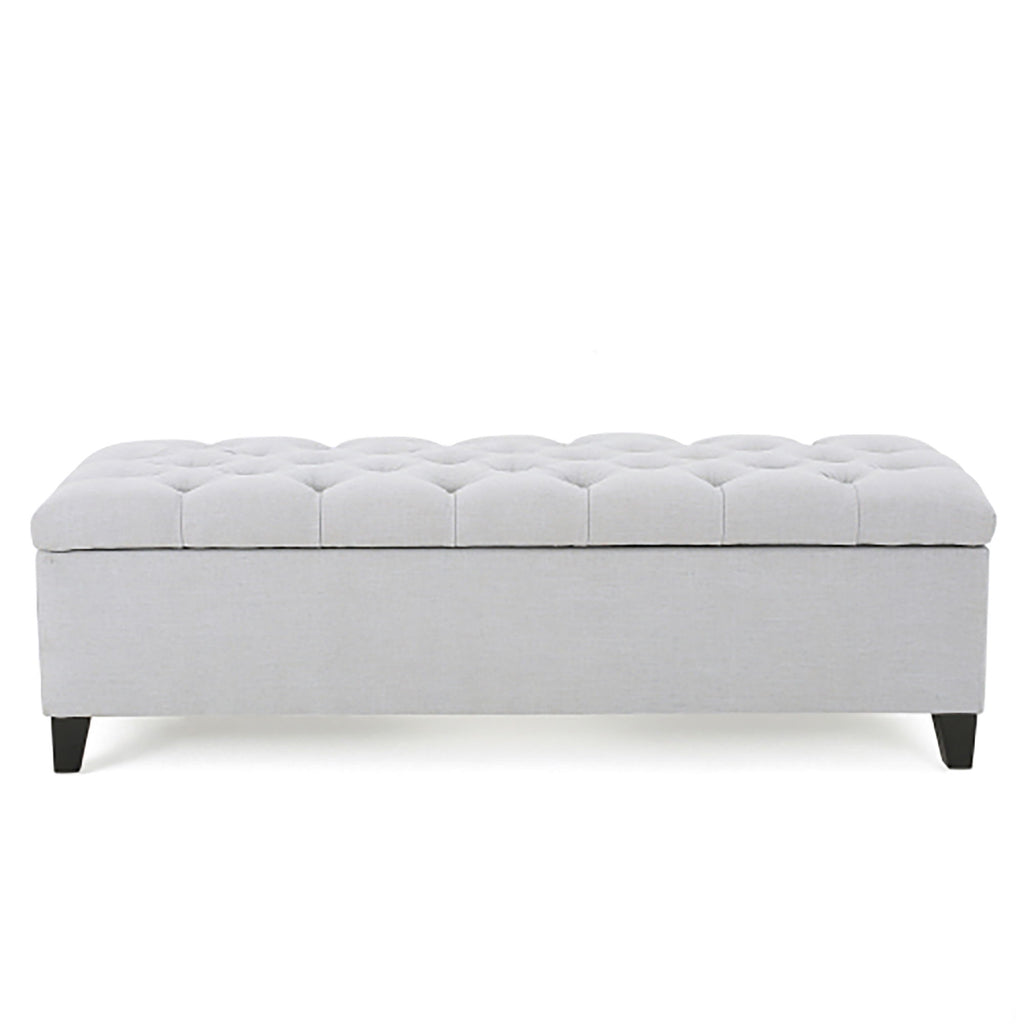 Glouster - Storage Ottoman - Light Gray