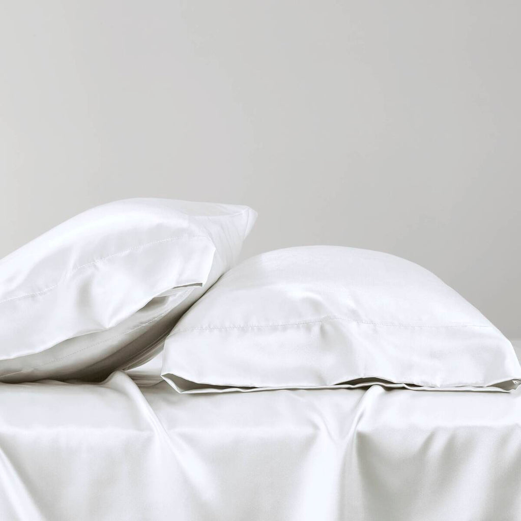 Satin - Pillowcases (Set of 2) Queen - White