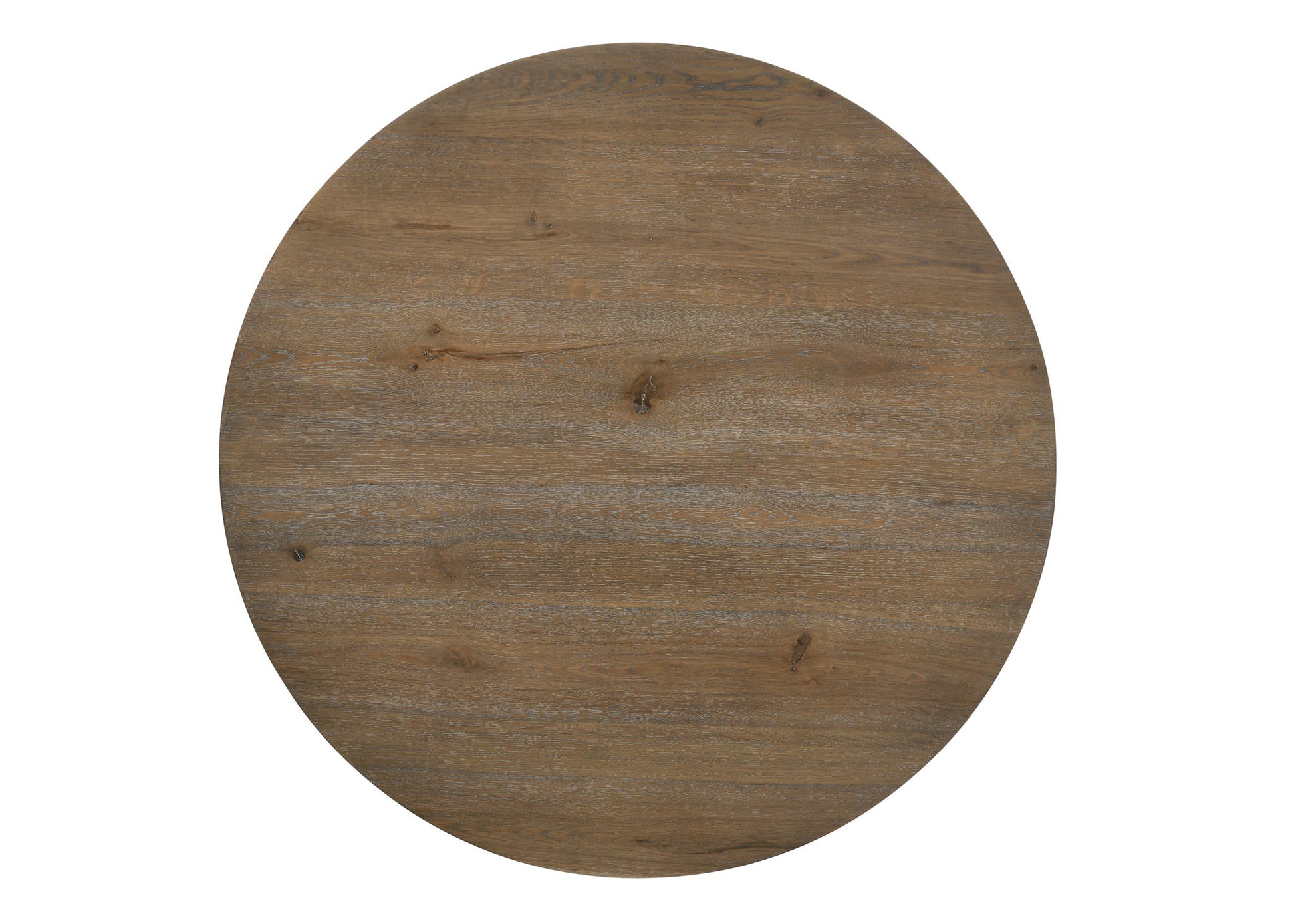 Brutus - Round Dining Table With Wheat Colored Base - Vintage Walnut