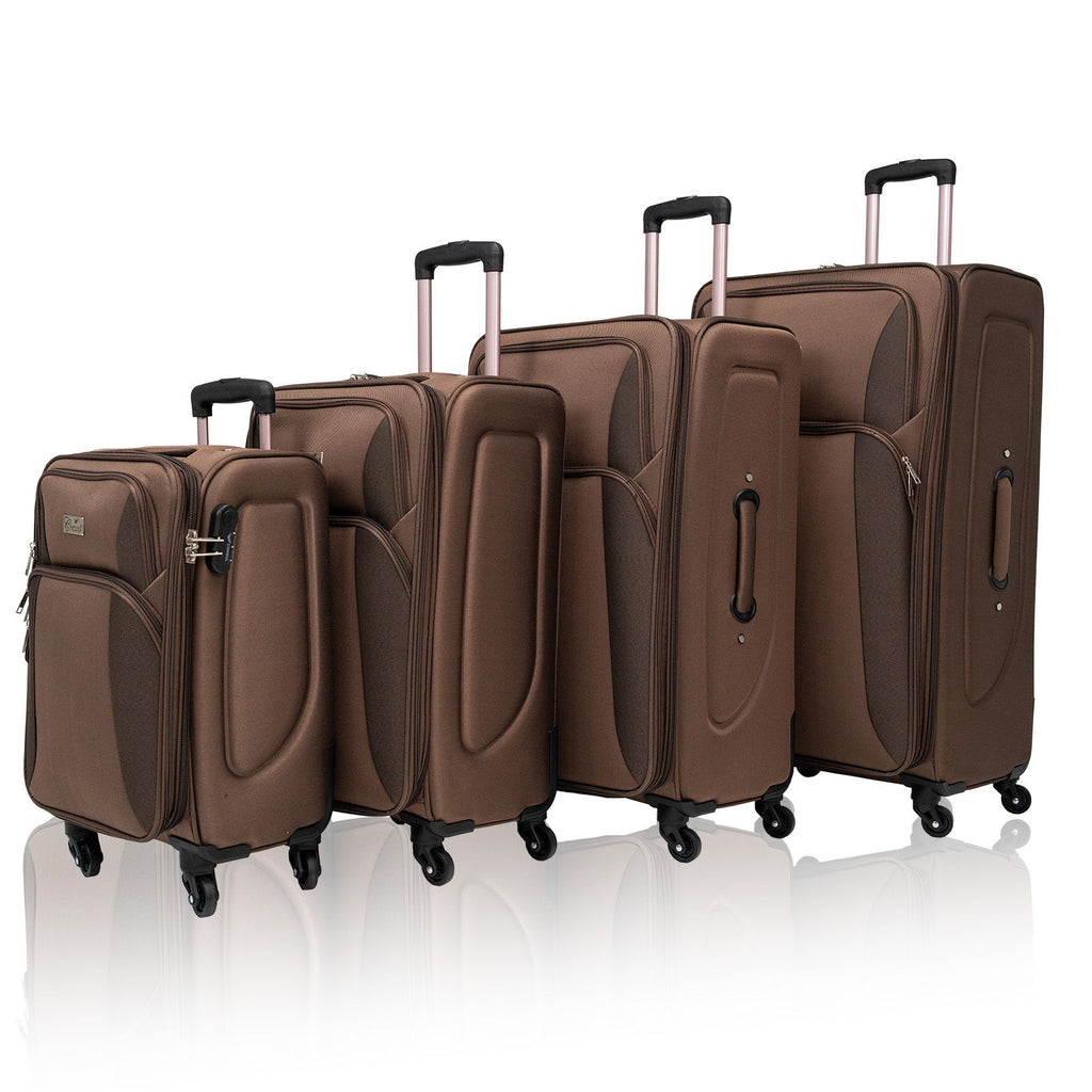 4 Piece Set Softshell Luggage