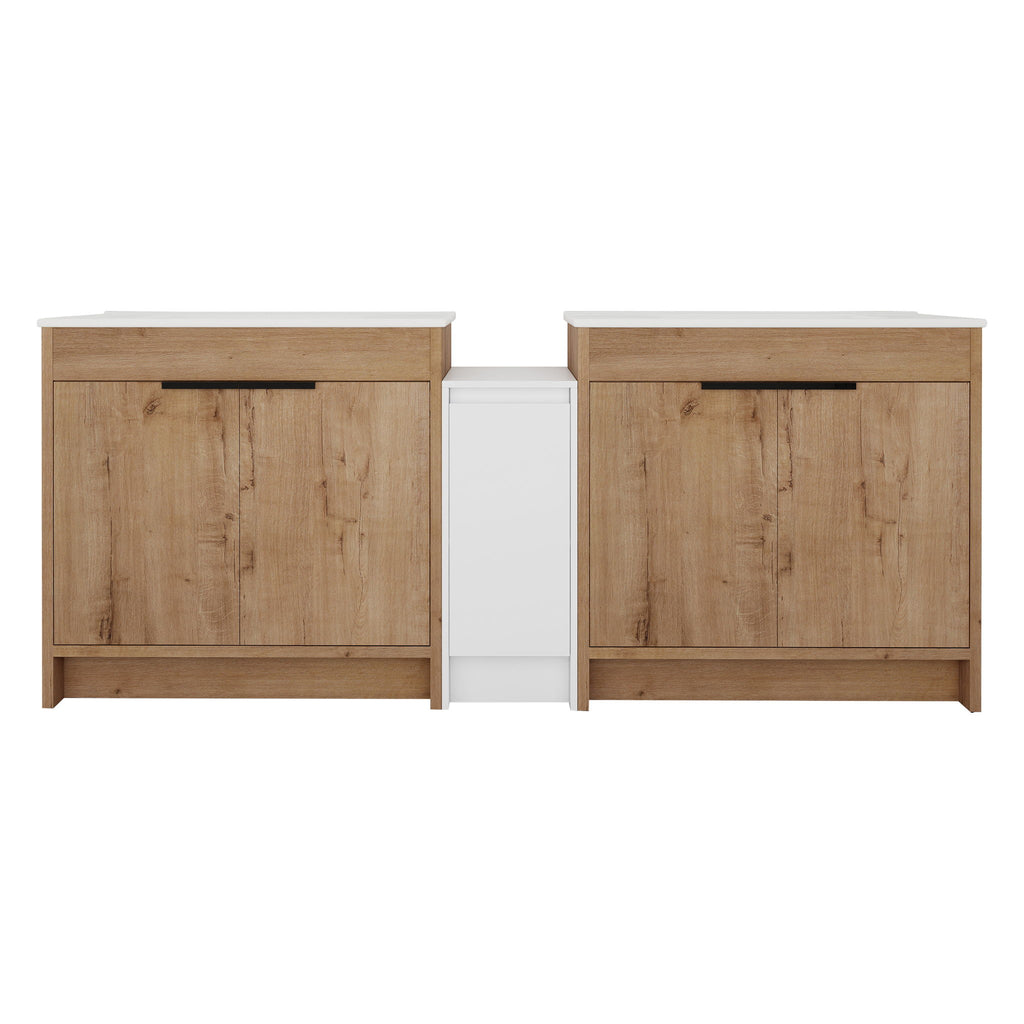 Freestanding Bathroom Vanity & Sink, Storage Cabinets, Soft Closing Doors