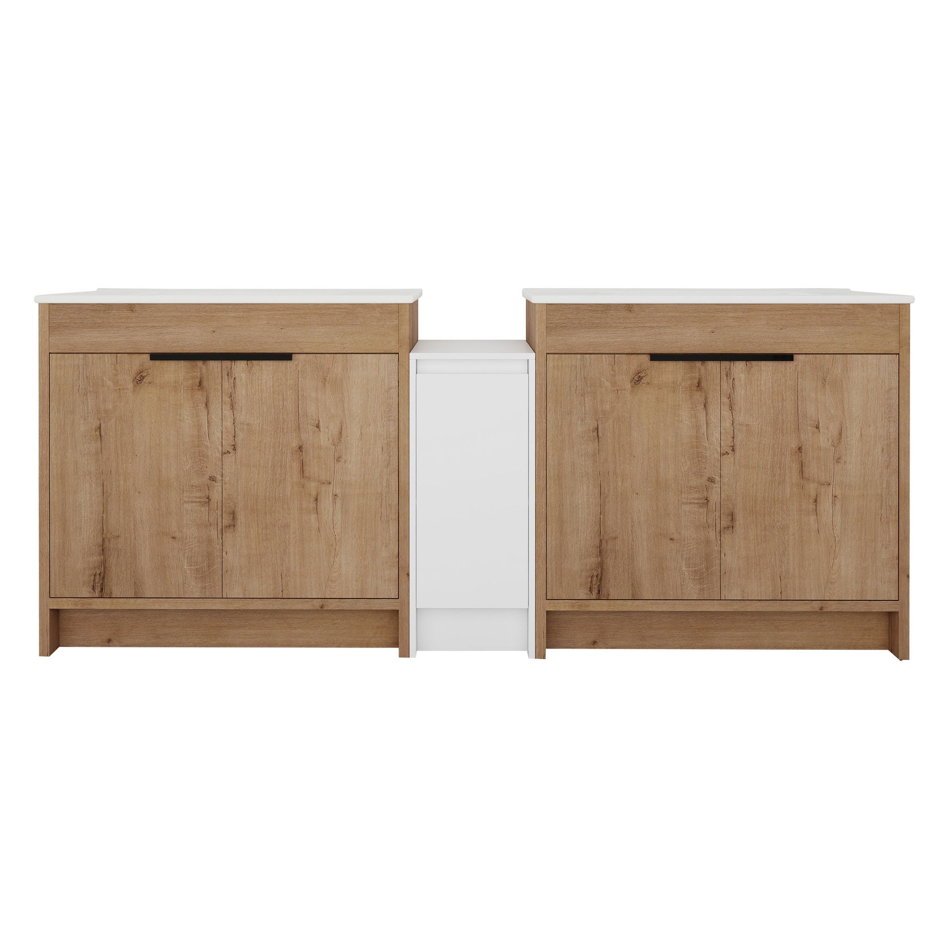Freestanding Bathroom Vanity & Sink, Storage Cabinets, Soft Closing Doors