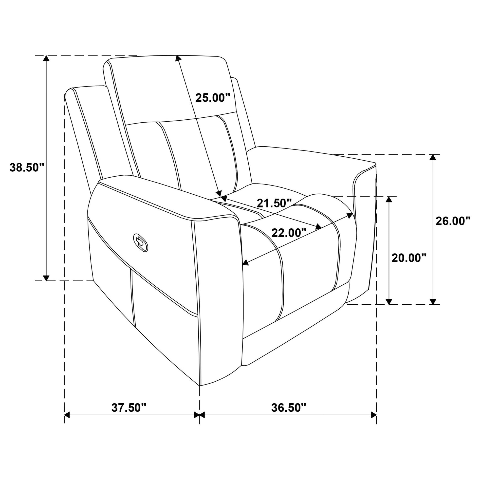 Slater - Recliner Chair With Manual Recline