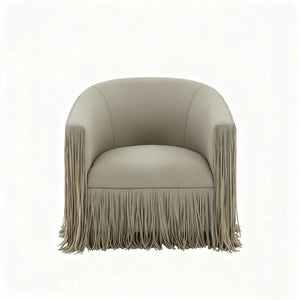 Isle - Swivel Chair With Fringe Accent