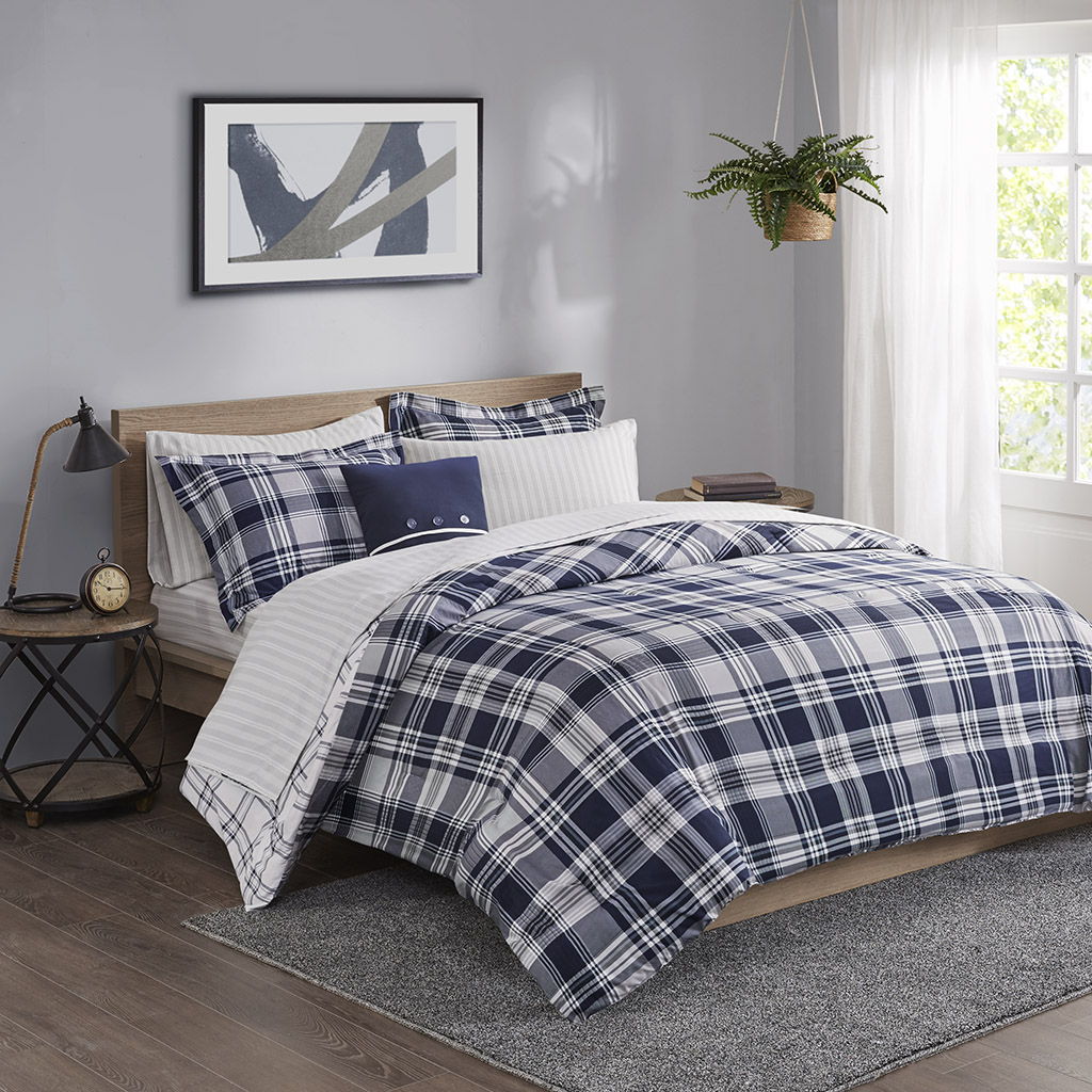 Patrick - Reversible Complete Bedding Set - Navy