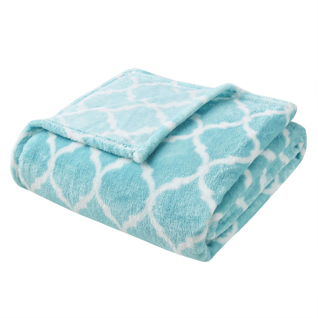 Ogee - Oversized Throw - Aqua