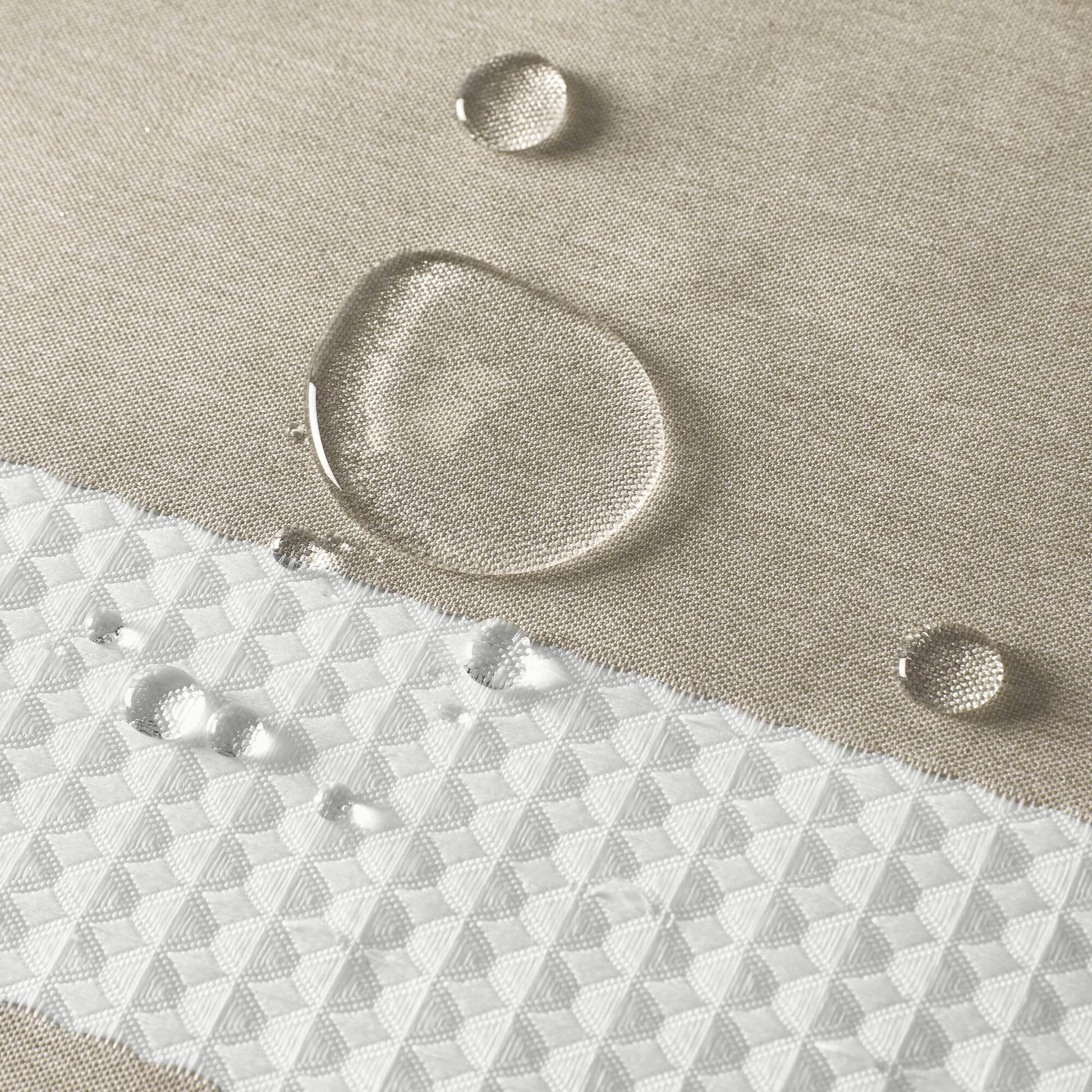 Spa Waffle - 36" x 72'' Shower Curtain With 3M Treatment - Taupe