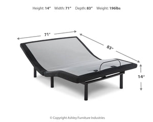 Head-Foot Model Best - Cal King Adjustable Base - Head, Neck & Foot - Black