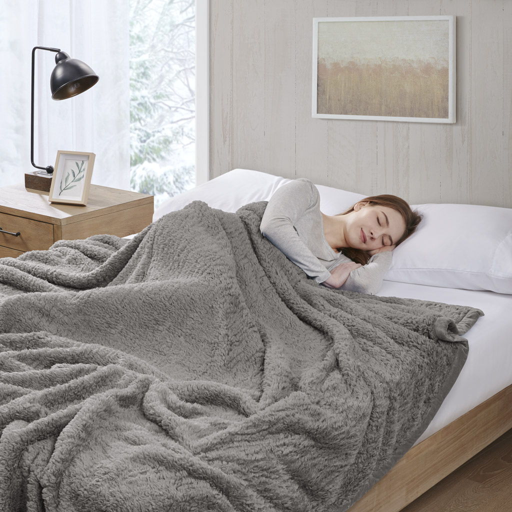Burlington Berber Blanket - Gray