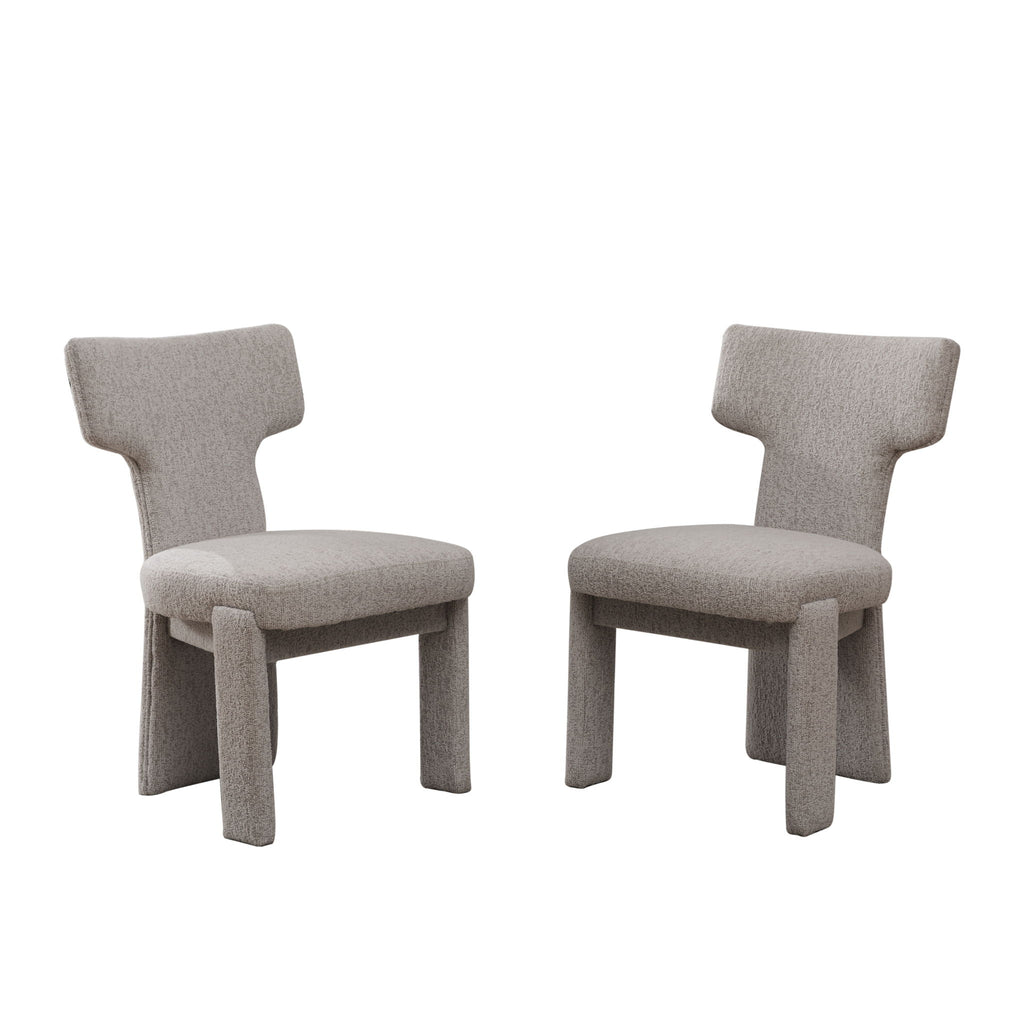 Armless Curved Back Accent Chairs